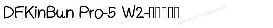 DFKinBun Pro-5 W2字体转换